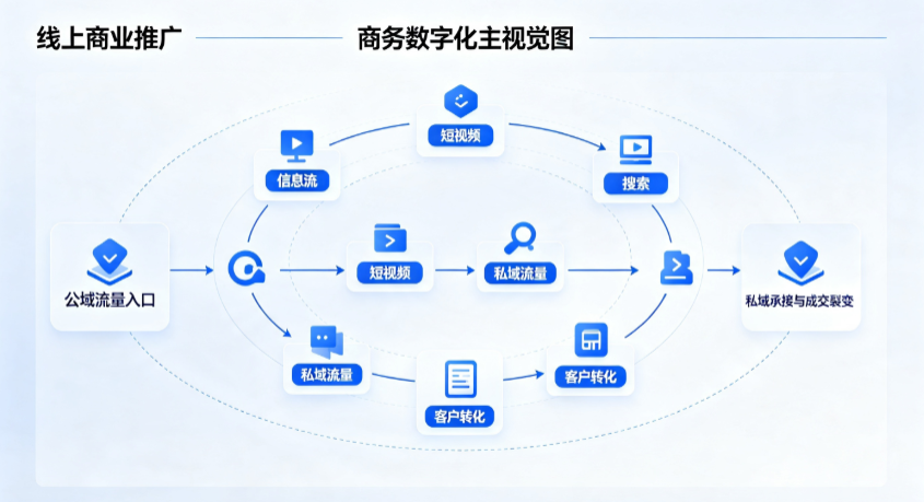 汉台区线上商业推广怎么做？全域流量闭环搭建与低成本转化实战指南